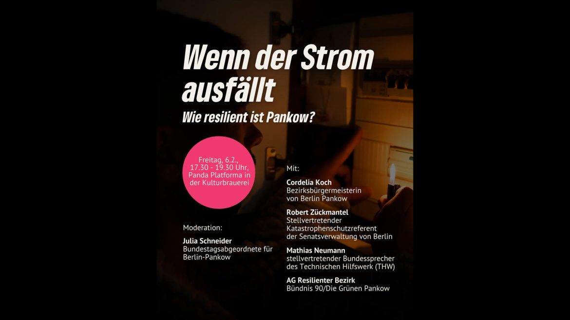 „Wenn der Strom ausfällt – Wie resilient ist Pankow?“