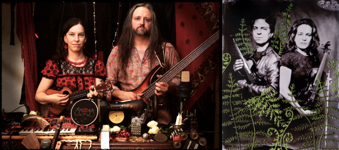 Two Strings and the Electric Rose